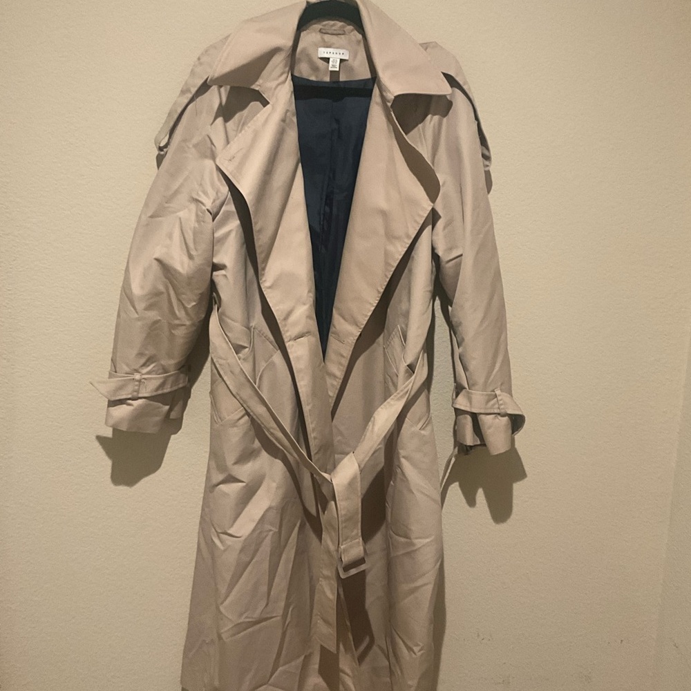 Topshop Beige Trench Coat